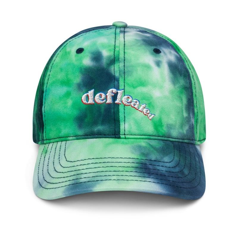 defleated tie-dye dad cap