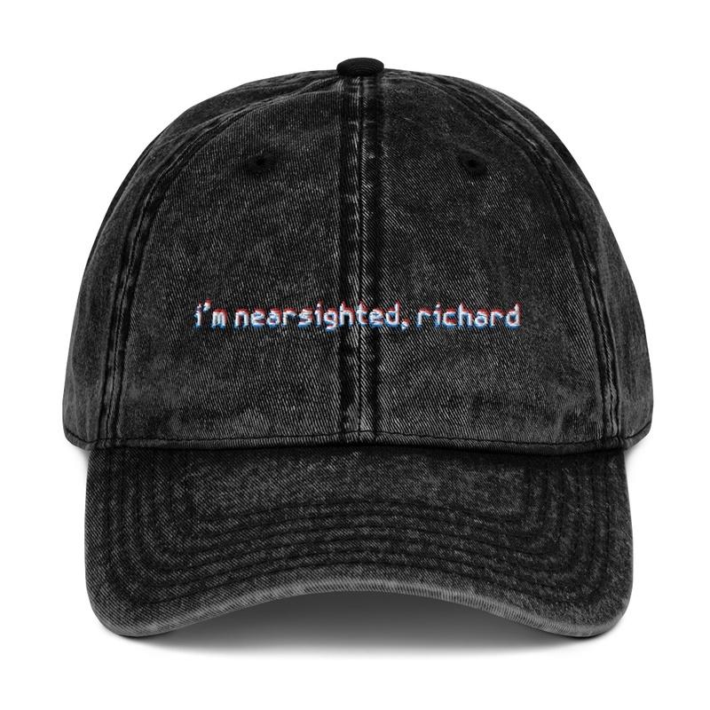 i'm nearsighted, richard vintage dad cap